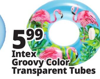Ocean State Job Lot Intex groovy color transparent tubes offer