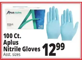 Ocean State Job Lot 100 ct. aplus nitrile gloves offer