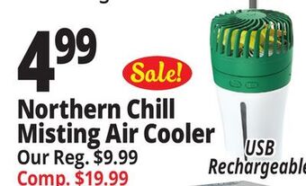 Ocean State Job Lot Northern chill rechargeable portable misting fan offer