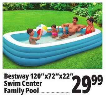 Ocean State Job Lot Bestway h2ogo! family swim center inflatable pool, 10' offer
