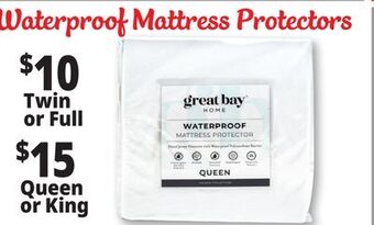 Ocean State Job Lot Waterproof mattress protectors offer