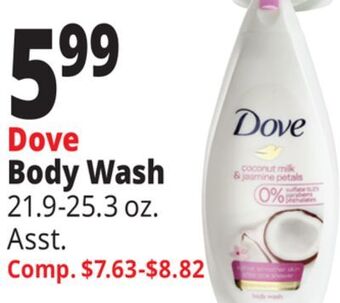 Ocean State Job Lot Dove coconut milk and jasmine petals moisturizing cream body wash, 25.36 oz offer