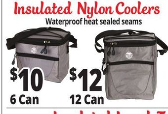 Ocean State Job Lot Insulated nylon coolers offer