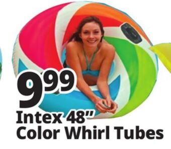 Ocean State Job Lot Intex 48 color whirl tubes offer