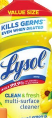 Ocean State Job Lot Lysol® clean & fresh multi-surface cleaner, sparkling lemon & sunflower essence scent, 48 oz offer