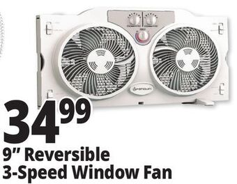 Ocean State Job Lot Penguin 9 twin window fan offer