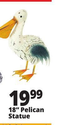 Ocean State Job Lot 18 pelican garden statue offer