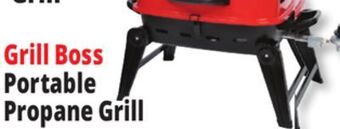 Ocean State Job Lot Grill boss portable propane grill with folding legs, 10,000 btu offer