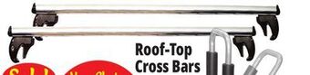 Ocean State Job Lot Cargoloc rooftop cross bars, 2 piece offer