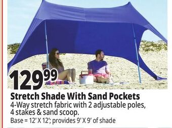 Ocean State Job Lot Crown shades stretch shade beach canopy, 9' x 9' offer