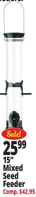Ocean State Job Lot 15 mixed seed feeder offer