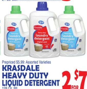 Bravo Supermarkets Krasdale heavy duty liquid detergent offer