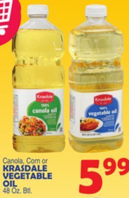 Bravo Supermarkets Krasdale vegetable oil offer