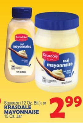 Bravo Supermarkets Krasdale mayonnaise offer