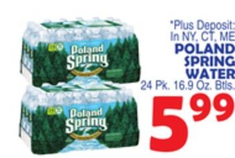 Bravo Supermarkets Poland spring water offer