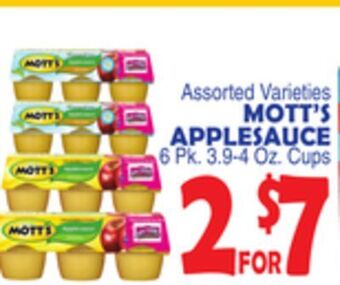Bravo Supermarkets Mott's applesauce offer