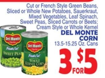 Bravo Supermarkets Del monte corn offer