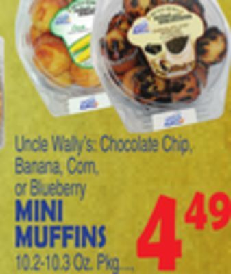 Bravo Supermarkets Uncle wally's mini muffins offer