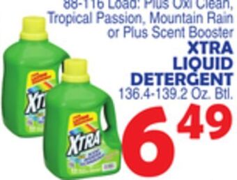Bravo Supermarkets Xtra liquid detergent offer