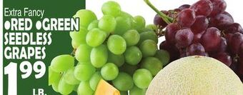 Bravo Supermarkets • red • green seedless grapes offer
