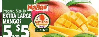 Bravo Supermarkets Extra large mangos offer
