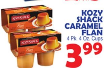Bravo Supermarkets Kozy shack caramel flan offer
