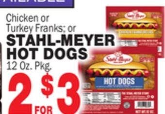 Bravo Supermarkets Stahl-meyer hot dogs offer