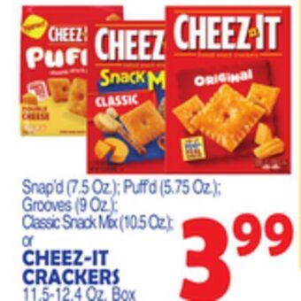 Bravo Supermarkets Cheez-it crackers 11.5-12.4 oz. box offer