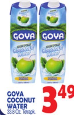 Bravo Supermarkets Goya coconut water offer