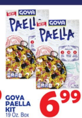 Bravo Supermarkets Goya paella kit offer