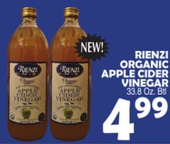 Bravo Supermarkets Rienzi organic apple cider vinegar offer