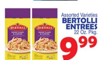 Bravo Supermarkets Bertolli entrees offer