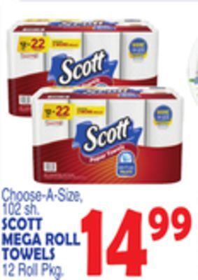Bravo Supermarkets Scott mega roll towels offer