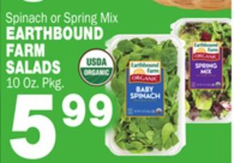 Bravo Supermarkets Earthbound farm salads offer