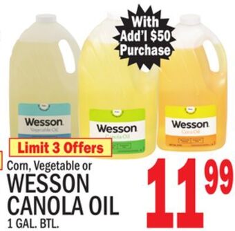 C Town Wesson canola oil offer