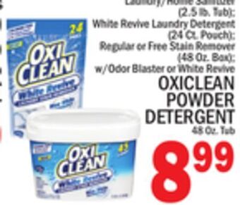 C Town Oxiclean powder detergent 48 oz. tub offer