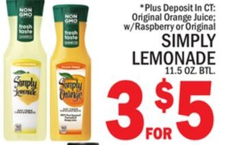 C Town Simply lemonade offer