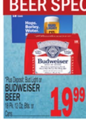 C Town Budweiser beer offer
