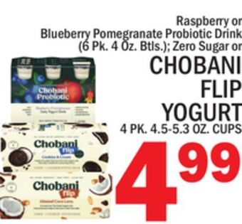 C Town Chobani flip yogurt 4 pk. 4.5-5.3 oz. cups offer