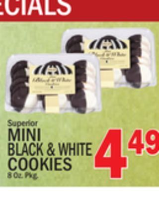 C Town Mini black & white cookies offer