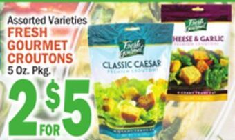 C Town Fresh gourmet croutons offer