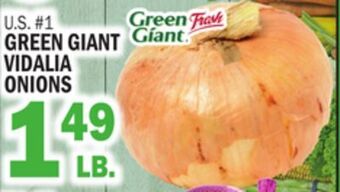 C Town Green giant vidalia onions offer