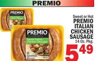 C Town Premio italian chicken sausage offer