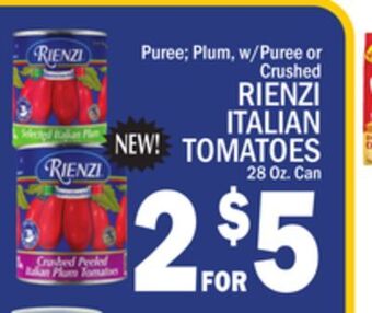 C Town Rienzi italian tomatoes offer