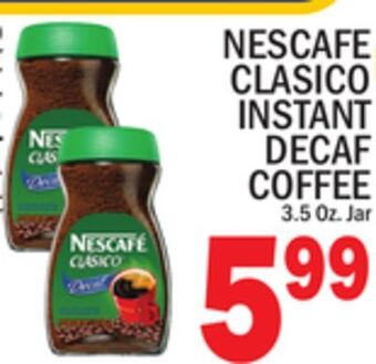 C Town Nescafe clasico instant decaf coffee offer