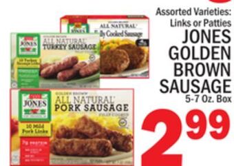 C Town Jones golden brown sausage offer