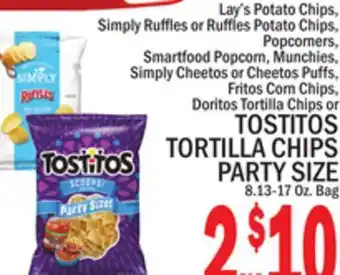 C Town Tortilla chips party size offer