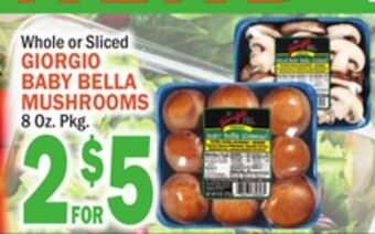 C Town Giorgio baby bella mushrooms offer
