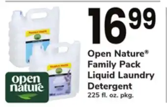 ACME Open nature® family pack liquid laundry detergent offer