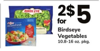 ACME Birdseye vegetables offer